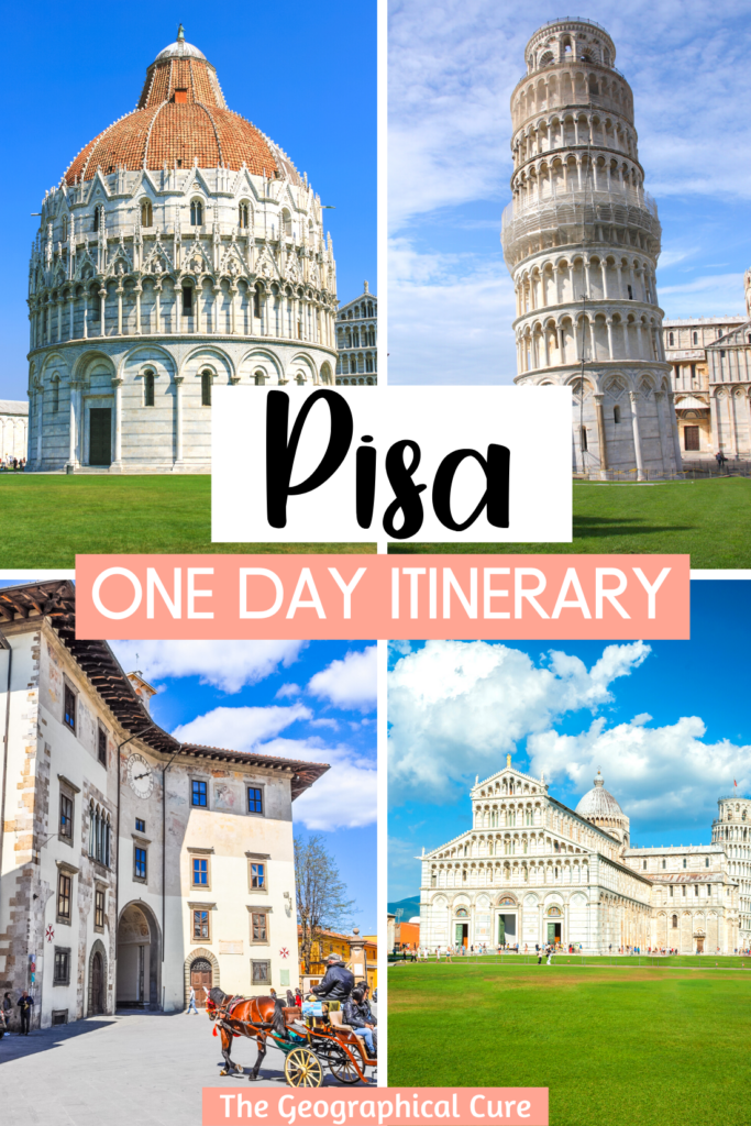 Pinterest pin for one day in Pisa itinerary