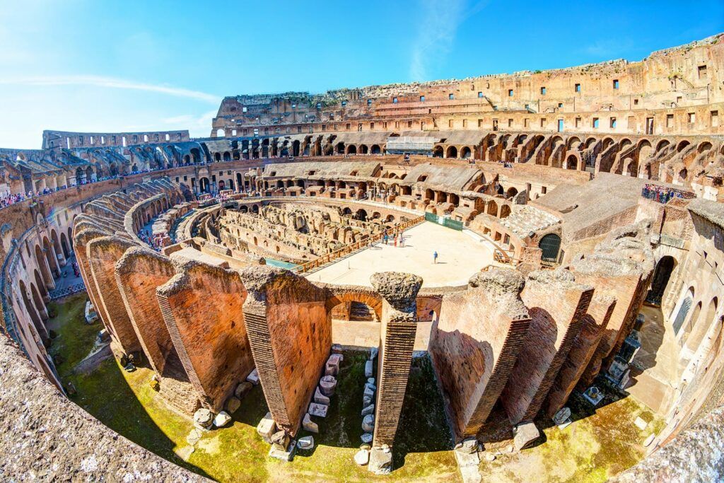 interior of the Colosseum