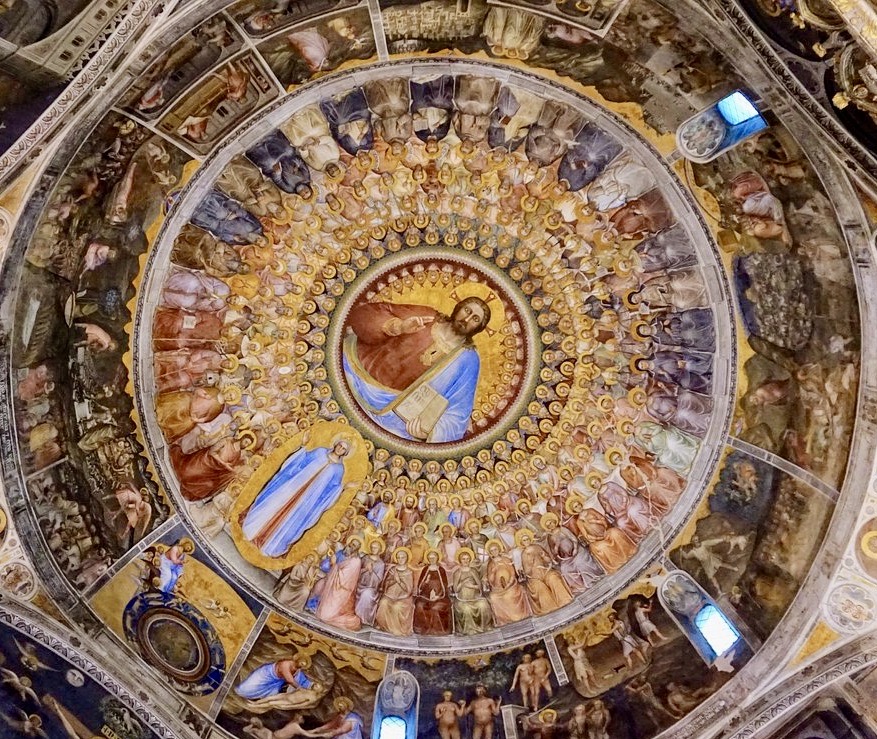 The Last Judgment fresco in the Baptistery