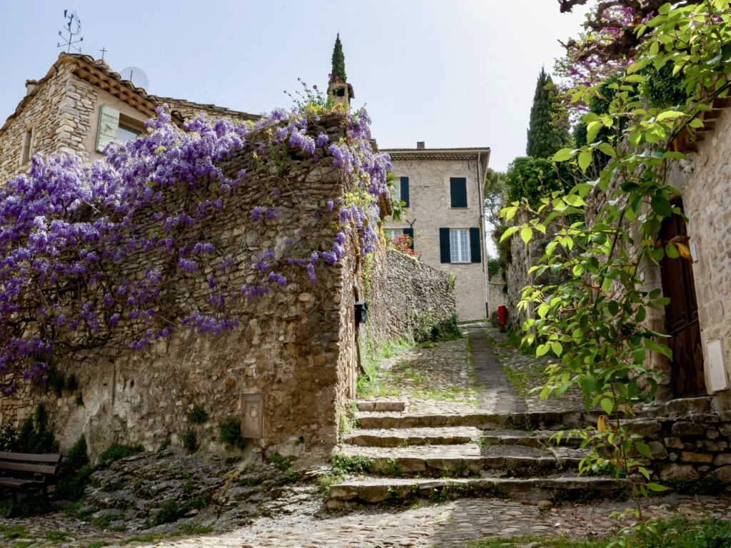 pretty lane in the medieval part of Vaison