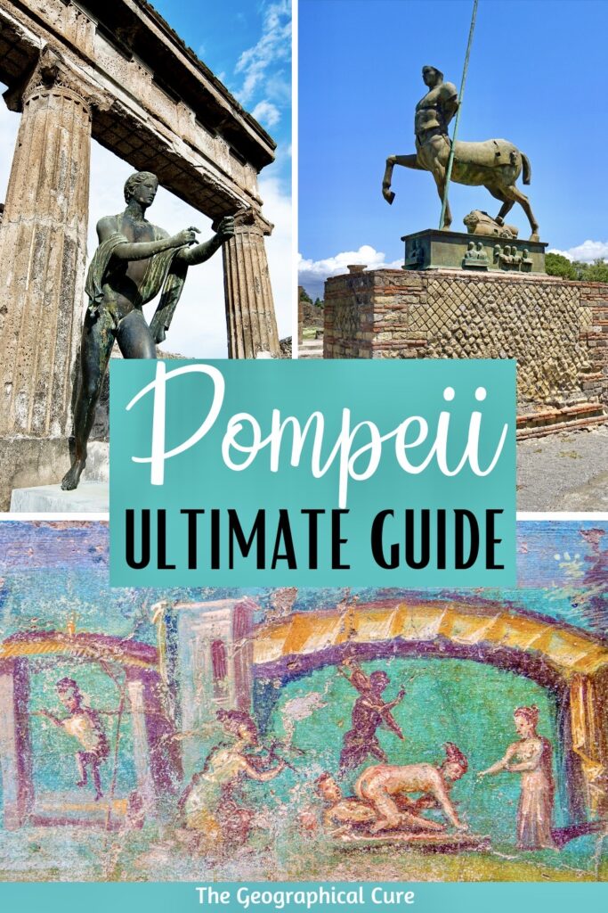 Pinterest pin for guide to visiting Pompeii
