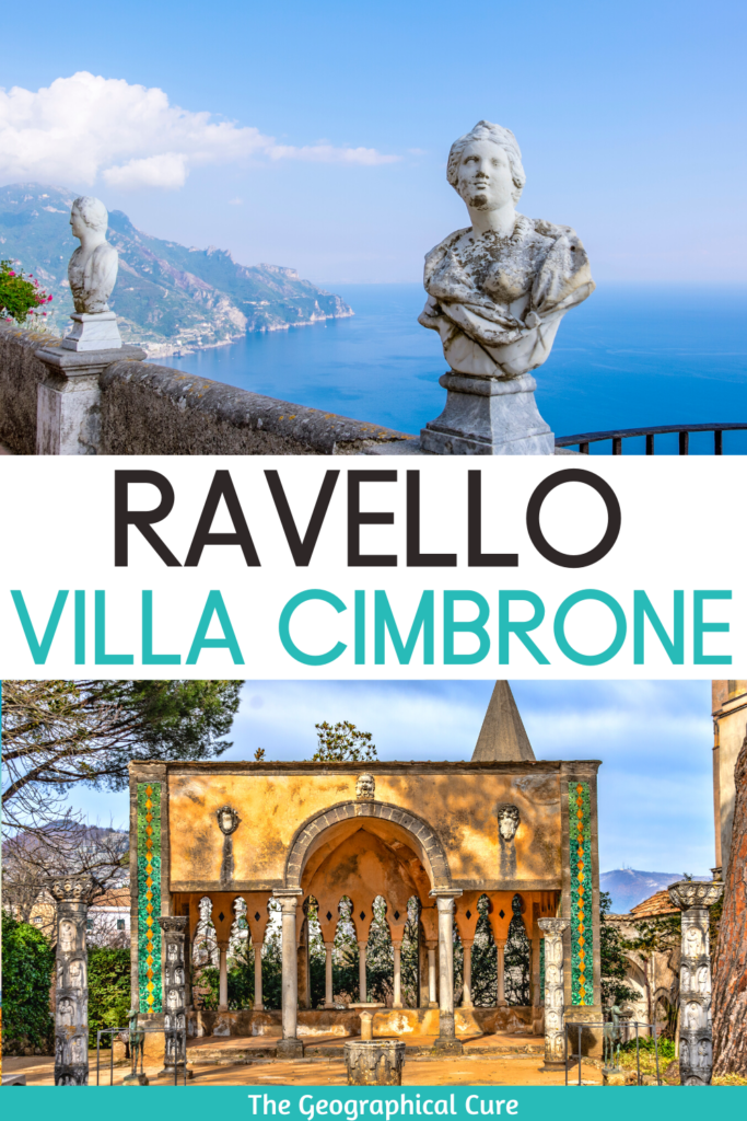Pinterest pin for guide to Villa Cimbrone in Ravello