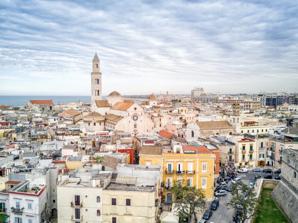panoramic view of Bari Vecchia in Bari