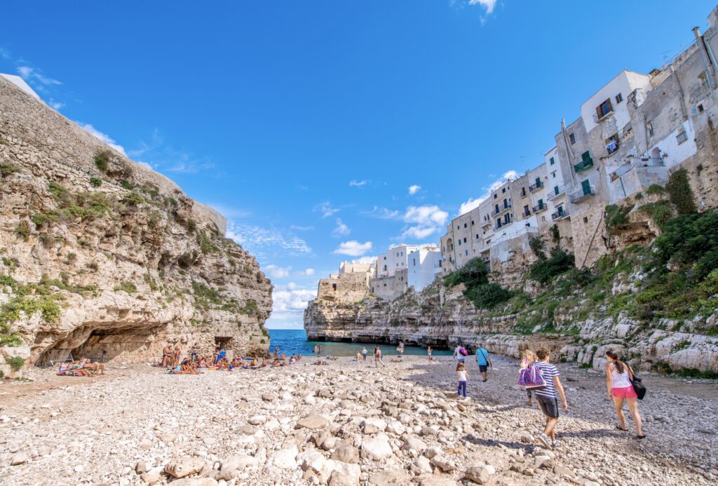 Lama Monachile Beach in Polignano a Mare