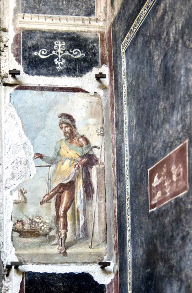 Priapus fresco in the house of the Vettii