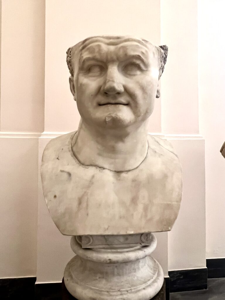 incredibly large bust of Vespasian