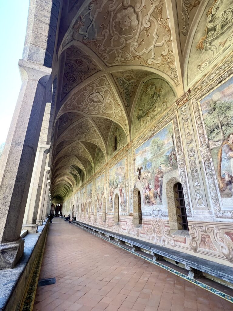 frescos in the Cloister of Santa Chiara