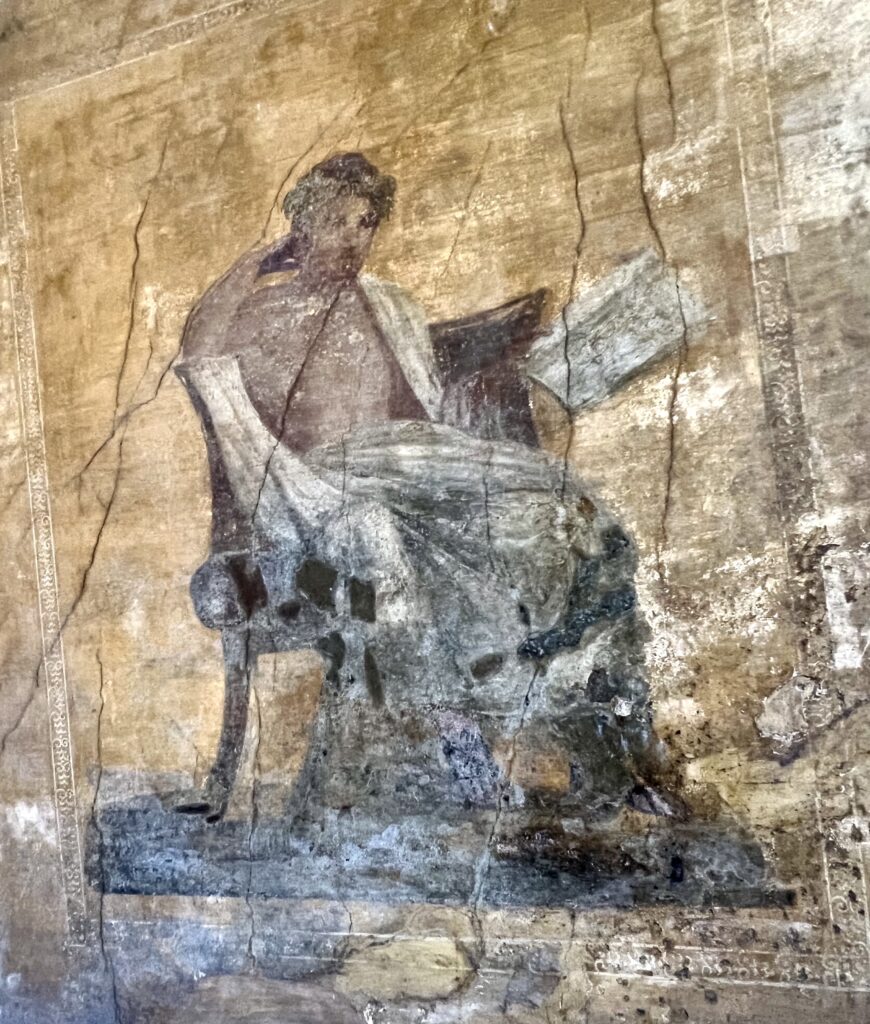 fresco in the House of Menander