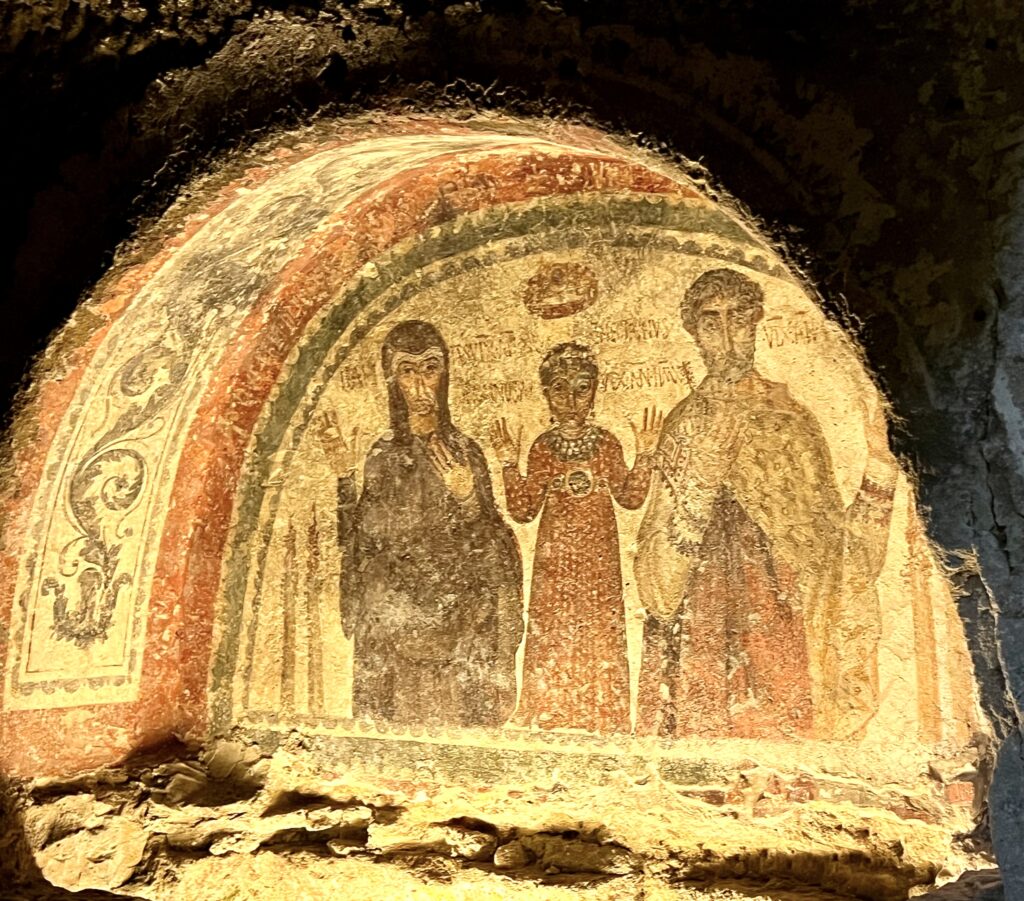Fresco of Ilaritas, Nonnosa, and Theotecnus 