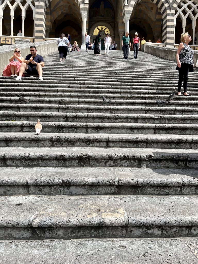 grand staircase of Amalfi Cathedral