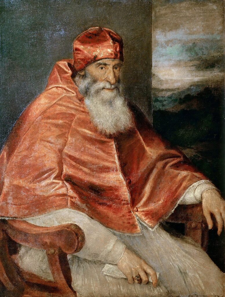 Titian, Portrait of Pope Paul III, 1543