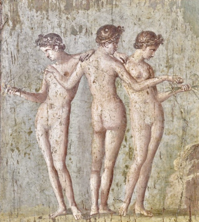 ree Graces fresco from Pompeii