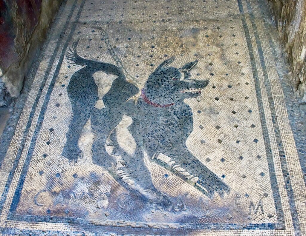 Beware of the Dog fresco in the House of the Tragic Poet