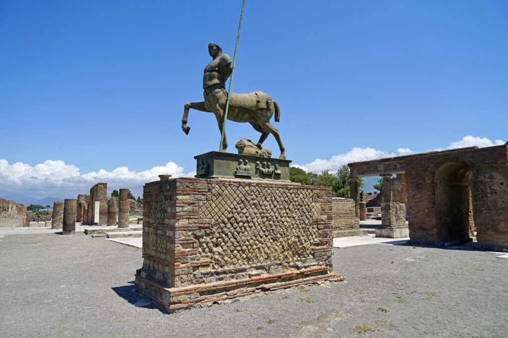 Roman Centaur Statue in the Pompeii Forum