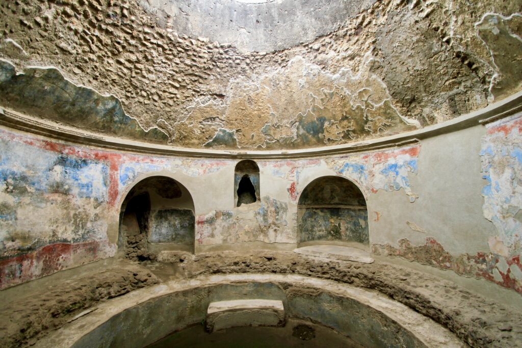 frescos in a bathhouse