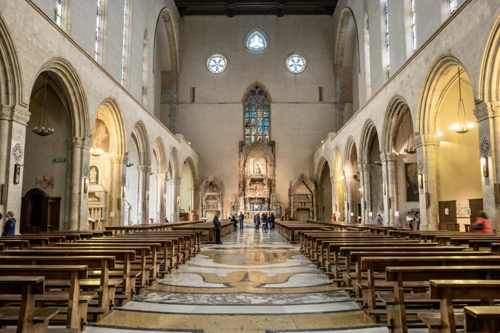 interior of the Church of Santa Chiara