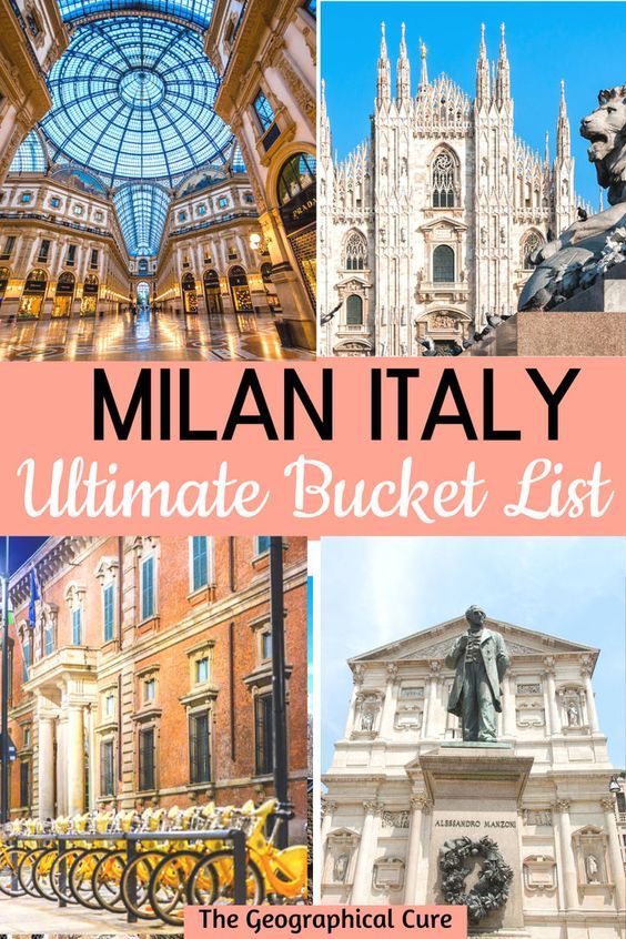 Pinterest pin graphic for top things to do in Milan