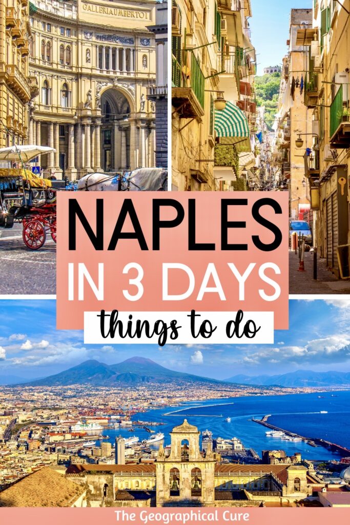 Pinterest pin for 3 days in Naples itineray