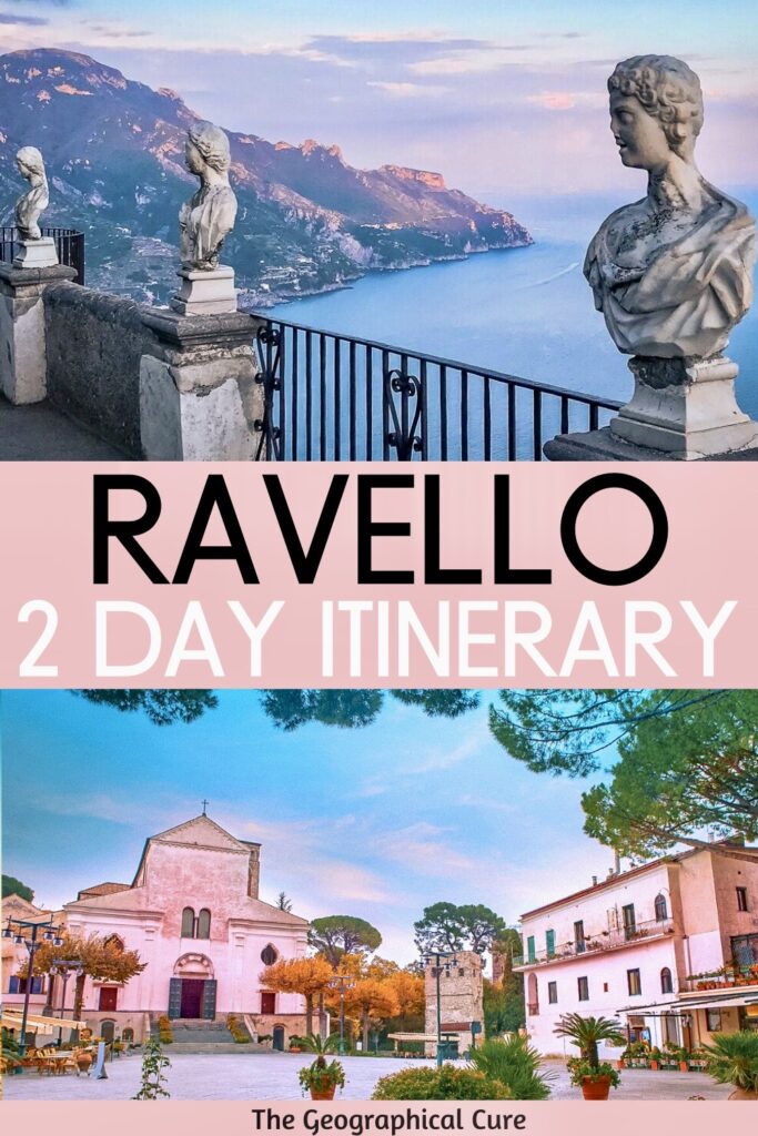 Pinterest pin for 2 days in Ravello itinerary