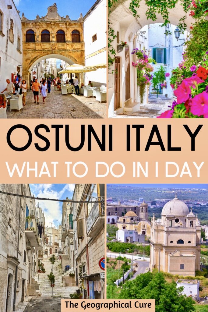 Pinterest pin for one day in Ostuni itinerary