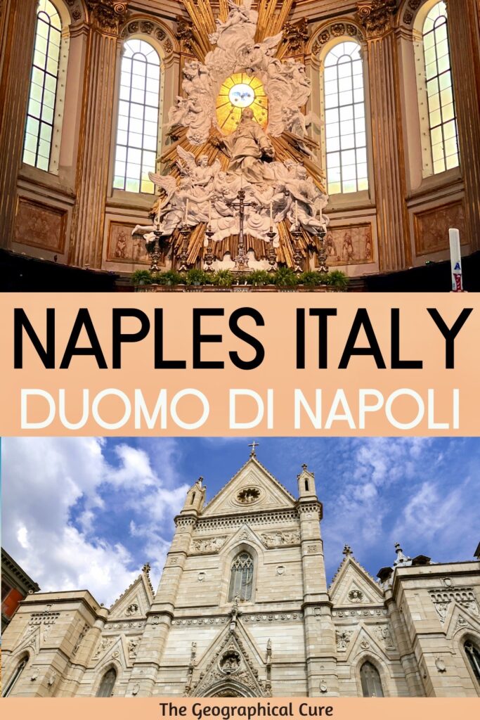 Pinterest pin for guide to Naples Cathedral