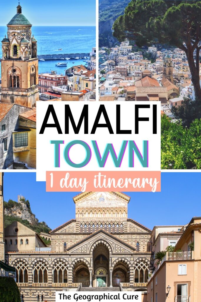 Pinterest pin for one day in Amalfi Town itinerary
