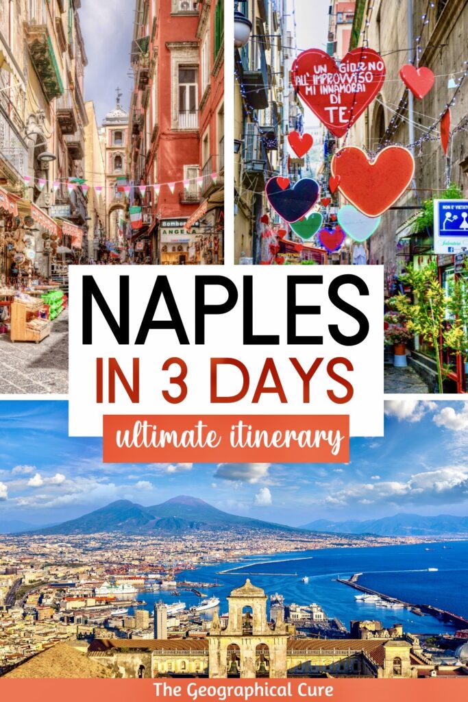 Pinterest pin for 3 days in Naples itinerary
