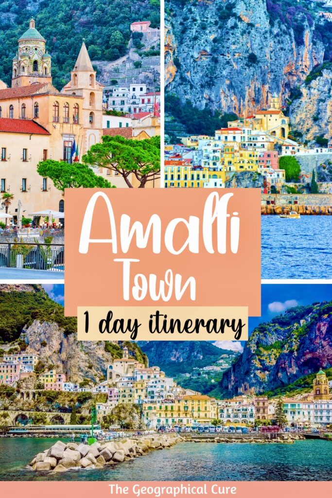 Pinterest pin for one day in Amalfi Town itinerary