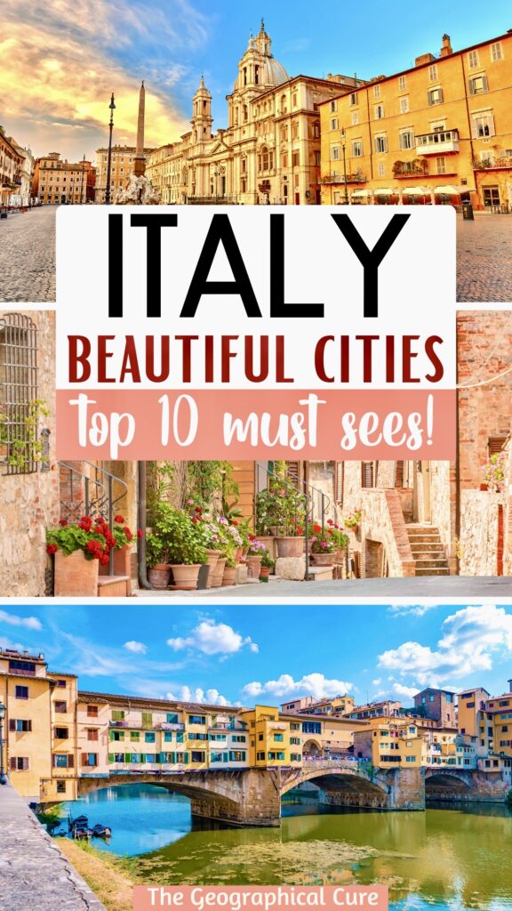 Pinterest pin for 10 beautiful cities in Italy