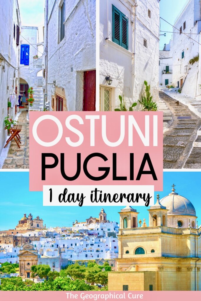 Pinterest pin for one day in Ostuni itinerary