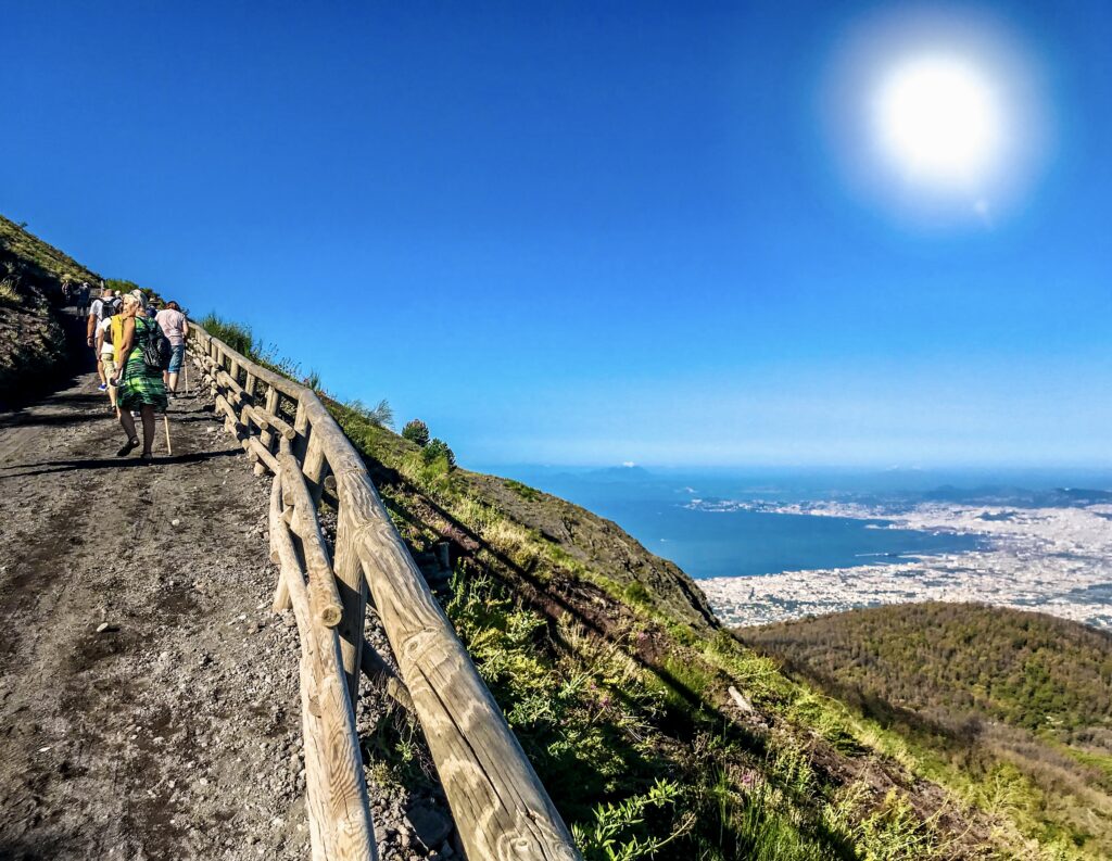 hiking trail on Mount Vesuvius