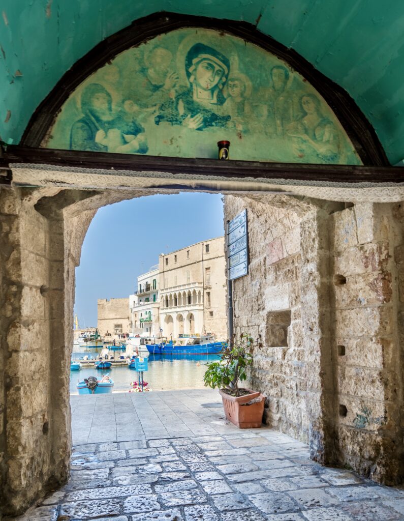 view of Monopoli's harbor