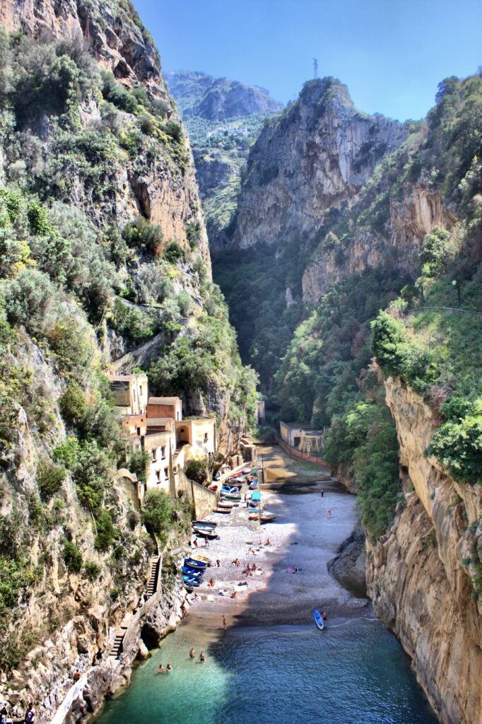 Furore Fiord, a must visit if you are visiting hidden gems with 5 days in the Amalfi Coast