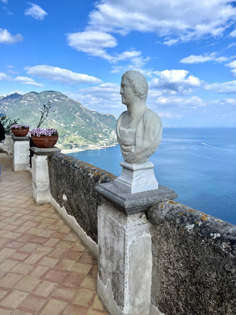 Terrace of Infinity at Villa Cimbrone, a must visit on any 5 days in the Amalfi Coast itinerary