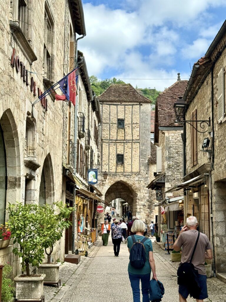 main street in the medieval part of Rocamadour, a gorgeous village in Occitanie