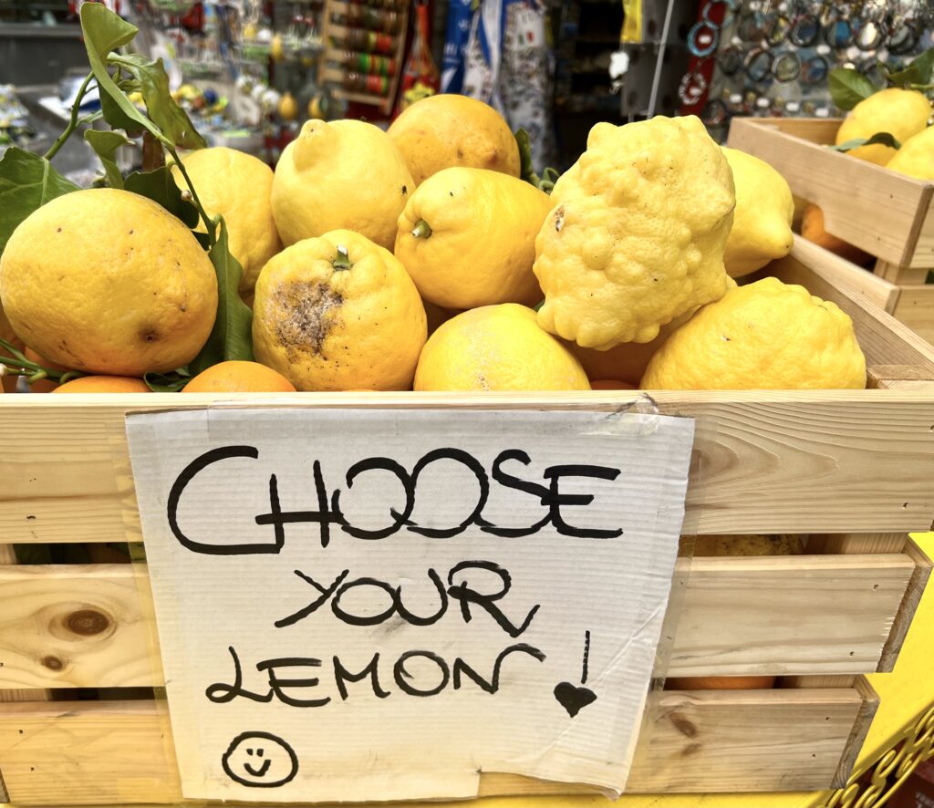 shop allowing you to choose your own lemons