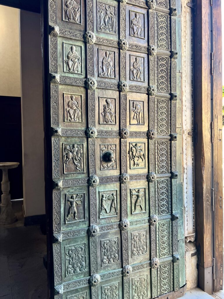 bronze doors