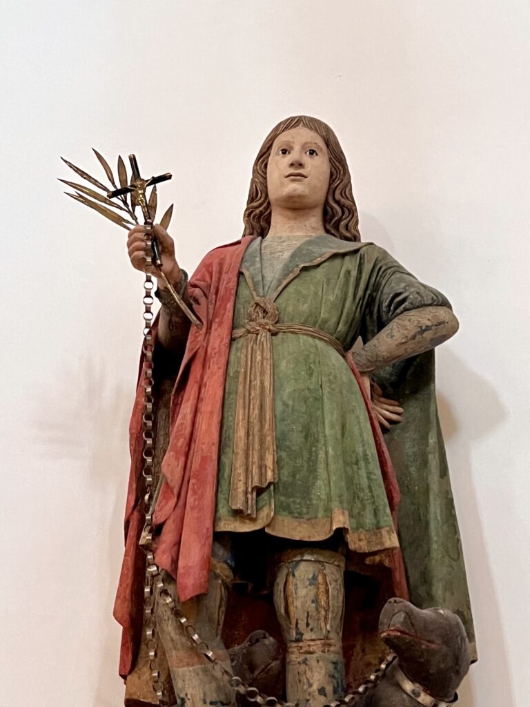 sculpture in the church