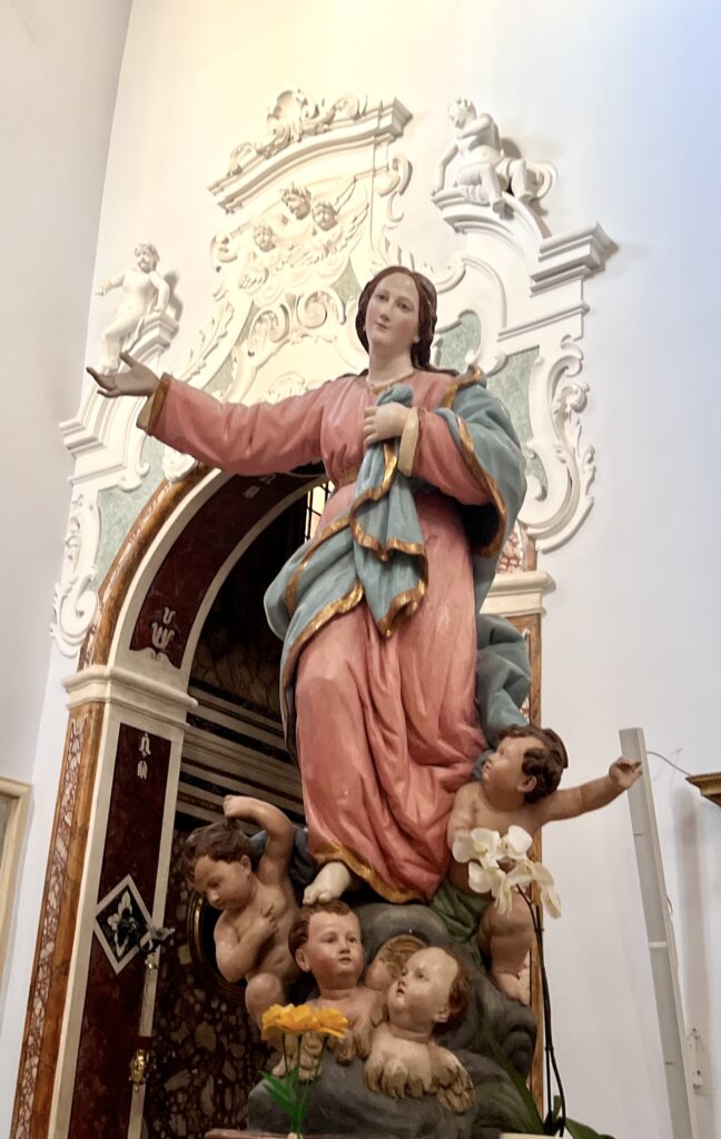 sculpture in the church