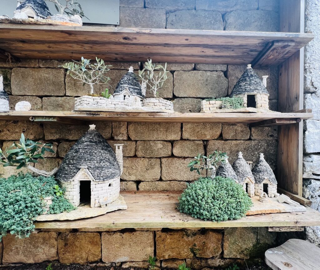 You can buy a souvenir trullo to take home.