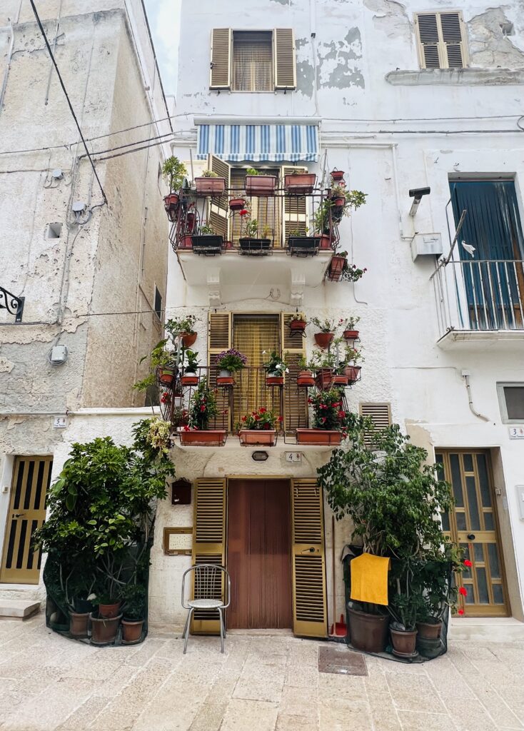 house decorated with flowers