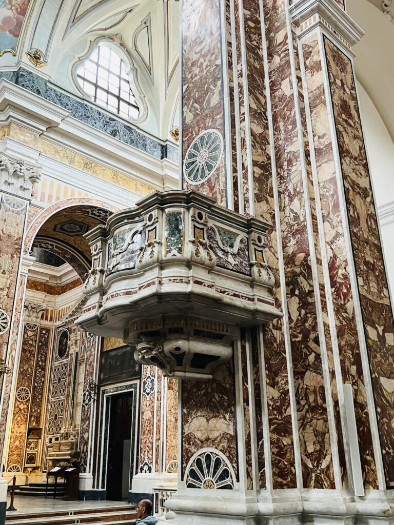 pulpit in the cathedral