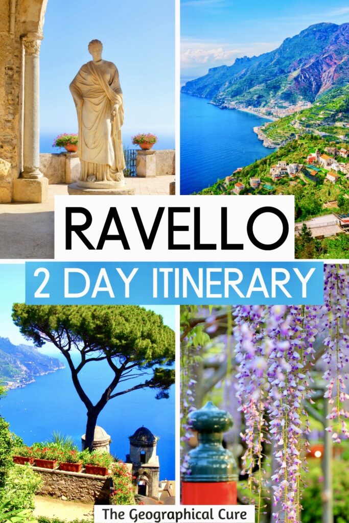 Pinterest pin for 2 days in Ravello weekend itinerary