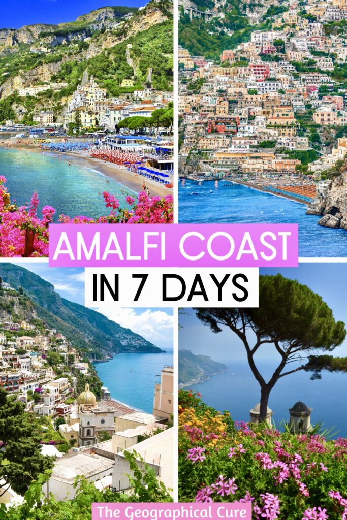 Pinterest pin for one week in the Amalfi Coast
