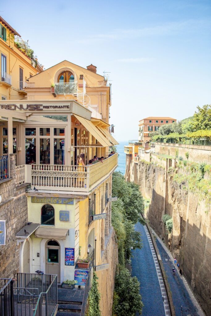 restaurant with a view in Sorrento