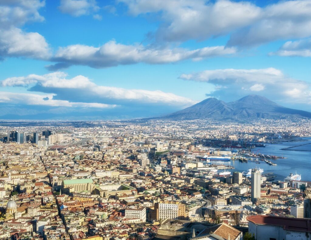 view from Castle Sant'Elmo in Naples