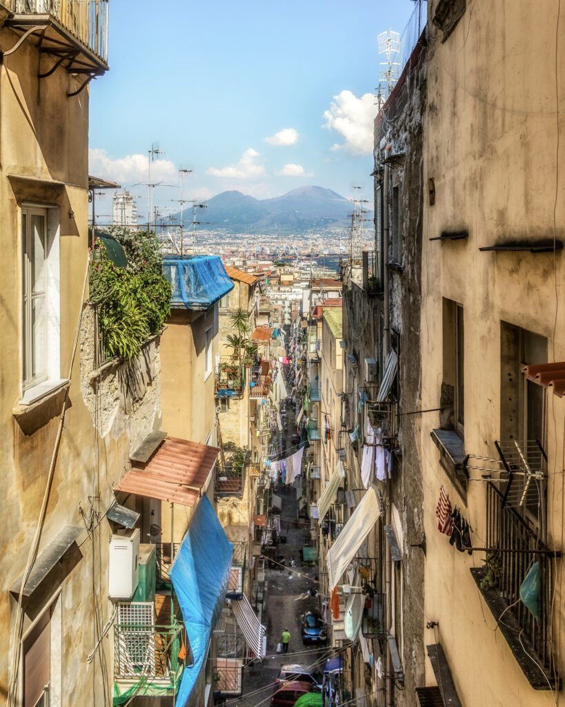 view of Mount Vesuvius from Scappanapoli