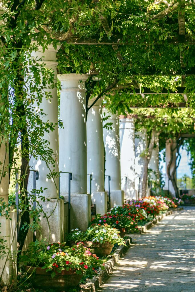 pergola in Villa San Michele