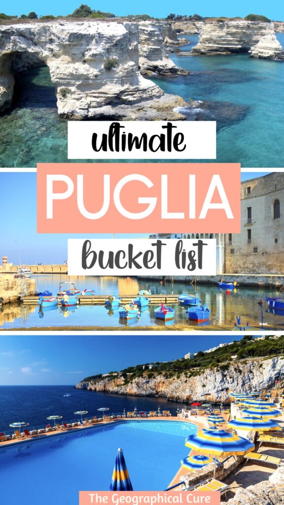 Pinterest pin for places to visit in Puglia