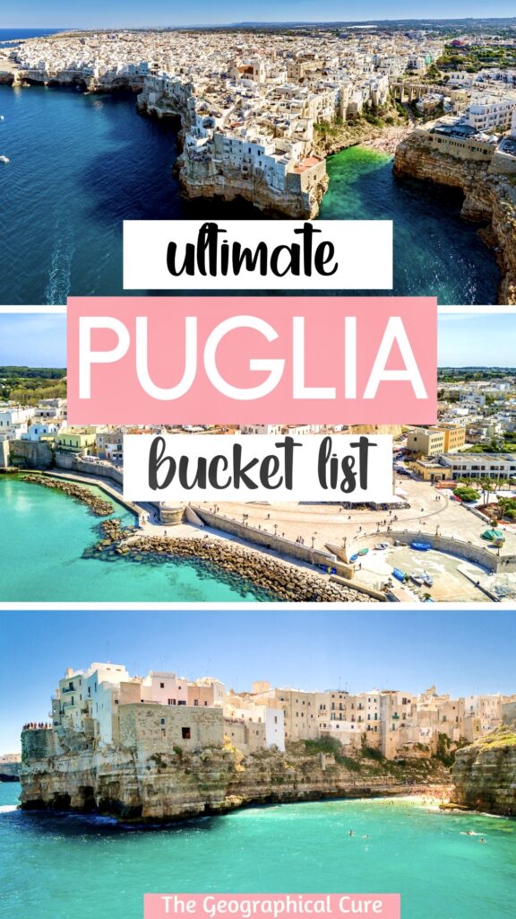 Pinterest pin for places to visit in Puglia